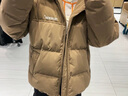 太平鸟男装羽绒服灯芯绒拼接男短款冬季情侣面包服 饼干棕1 S  实拍图