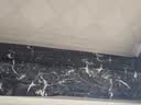 壹居长宁 PVC防水自粘踢脚线厨房防油贴纸门框贴纸5m/卷*2卷装黑罗兰款 实拍图