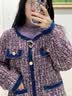 瑞饰界高档月亮水钻胸针女奢华礼盒胸花女西装外套配饰情人节礼物送女友 紫色 实拍图