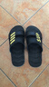 卡帝乐鳄鱼拖鞋男士休闲拖鞋浴室家居一字拖百搭凉拖鞋子 男 1492 黑金 41 实拍图