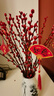 【银柳送挂饰】年宵花⭐真花鲜枝红色客厅室内干花盆栽摆件水培 【30枝】招财银柳-送新春挂件 60cm 实拍图