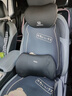 巫记汽车载头枕腰靠护腰驾驶座椅靠背靠枕腰垫腰托柔软记忆棉靠背脖垫 大众朗逸速腾迈腾宝来PLUS 深空灰 单头枕一个 实拍图