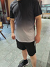 艾伦伯顿（Alen Botun）运动套装男羽毛球服健身速干夏季冰丝田径训练T恤网球服球衣跑步 黑灰套装【速干 透气】 2XL【体重145-160斤宽松】 实拍图