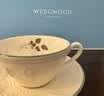 Wedgwood欢愉假日咖啡杯碟陶瓷茶杯碟高颜值杯碟情侣杯 欢愉假日2杯2碟(象牙白+树莓) 实拍图