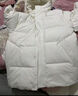 adidas 拒水防泼防风保暖鸭绒羽绒服面包服男女同款阿迪达斯官方   汉玉白   L 实拍图