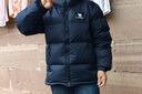 骆驼（CAMEL）【拒水羽绒】户外羽绒服鸭绒加厚羽绒衣经典时尚防风保暖运动外套 A33CR07164，幻影黑，男女同款 L 实拍图
