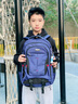 派格威新款初中生高中生书包男大容量中学轻便减负护脊双肩包小学生背包 大号尊贵蓝+送挂饰 实拍图