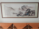 佳得雅新中式客厅装饰画沙发背景墙壁画字画山水画靠山图办公室风景挂画 望云楼A2（原版） 80*220cm宣纸锦绫+有机玻璃+胡桃色实木框（热卖款） 实拍图