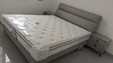 全友家居现代简约风真皮床家用双人大床卧室头层牛皮床含床垫组合套装 【浅米灰 | 高脚】床+床头柜*2 1.8x2米【撑腰软靠】 实拍图