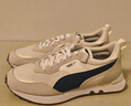 彪马（PUMA）【复古跑鞋】防滑慢跑鞋男女低帮休闲鞋RIDER FV391925 纯白色-午夜蓝-03 40 实拍图