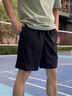安踏运动五分裤男2025夏季新款宽松薄款直筒速干透气带拉链运动短裤 【夏季速干推荐热卖】基础黑-4 S /165cm（适合90-100斤） 实拍图