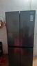 荣事达家用大容量冰箱586L十字对开门一级能效变频风冷无霜嵌入式独立两用款超薄节能省电冷冻冷藏四开门 360升灰 （一级能效+双温定频+风冷无霜） 实拍图