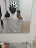 NIUKAILE跑步运动套装男健身房衣服装备速干衣篮球高弹春夏透气训练骑行服 立领白科幻01反光五件【+护腕】 2XL【160-180斤】送护腕 实拍图