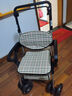 Alidge Firm老年人推车可推可坐老人手推车小车可折叠老年推车助力行走器可座 【加厚铝合金】标准款可推可坐ALJ05 实拍图