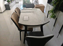 全友家居 现代简约伸缩功能可折叠岩板餐桌椅组合家用吃饭桌子家具 实拍图