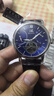 上海牌手表男自动机械表 星期日历夜光国表时尚多功能飞轮男表礼物924 升级版-【蓝盘】 全刻度夜光 双历飞轮 实拍图
