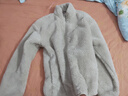 网易严选25秋冬防风立领珊瑚绒外套双面抓绒衣抗静电夹克男女同款 女士外套-米驼色 L 实拍图
