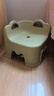 儿童特厚小沙发凳子塑料靠背椅家用可叠放幼儿园矮凳洗澡防滑座椅 浅绿色儿童背靠椅【加厚款】 单只装】适用0-5岁 实拍图