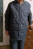 南极人中老年保暖内衣男士冬季加厚爸爸装开衫大码羽丝绒套装深灰4XL 实拍图