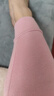红豆内衣女纯棉秋衣秋裤女打底圆领薄款情侣保暖内衣 深雅粉 实拍图