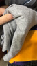 宜而爽 情侣100%全棉秋衣秋裤套装男女士圆领打底棉毛衫纯棉保暖内衣 男款浅麻灰 M 实拍图