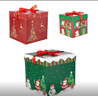 青苇 圣诞礼物盒3件套圣诞树礼盒堆头橱窗商场礼品包装盒布置摆件 实拍图