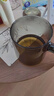 苏泊尔（SUPOR）玻璃茶水杯茶水分离泡茶杯加厚耐热办公室茶道杯茶具喝茶把手杯子 【316不锈钢内盖】圆口款470ml 实拍图