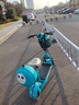 名岛小型迷你电动车女士可折叠电瓶车轻巧代步车滑板车便携电单车 天蓝色 超威/天能48V12A铅酸约35-45公里 实拍图