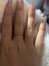 Lnieer999足银素圈戒指男女礼物轻奢小众设计高级感食指戒足银指环尾戒 实心足银999钉砂戒指 15号 实拍图