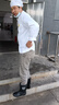 耐典厨师服长袖工作服白色男女同款厨房厨师服工装ND-SC单红边 实拍图