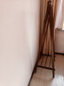 博盈衣帽架挂衣架落地榉木全实木多功能收纳三角衣架卧室衣帽间挂衣服 全榉木单层栅栏款80cm胡桃色 实拍图