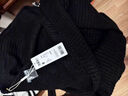 森马（Semir）毛衣男高领内搭冬季毛衫肌理感绞花打底衫针织衫 黑色90001 L 实拍图