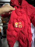 迷你巴拉羽绒服连体衣加厚外出拜年服婴儿衣服红色2025新【新年季联名款】 实拍图