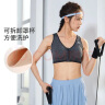 骆驼（CAMEL）运动文胸跑步瑜伽健身内衣女款针织背心 A7S1QL9117 黑麻灰 XXL 实拍图