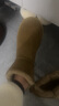 意尔康雪地靴女冬季短筒妈妈棉鞋加绒保暖面包鞋 26322W浅棕39 实拍图
