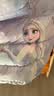 迪士尼女童羽绒服外套儿童连帽中长款宝宝冰雪爱莎保暖加厚白鸭绒 QBX513360紫色 110适合105-115cm  实拍图