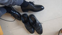 金利来男鞋商务正装皮鞋男士鞋子透气系带头层牛皮小码大码 黑色 38 实拍图