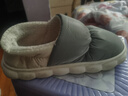 FOOTOPPO棉拖鞋女羽绒布拖鞋冬季男士家居鞋外穿时尚包跟保暖棉鞋冬 实拍图