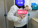 她池撞色毛衣2025秋装新款女装甜美宽松圆领落肩长袖上衣 实拍图