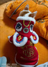 阿莫尔猫咪衣服保暖小猫猫衣服狗狗衣服过年冬天德文布偶猫蛇年宠物服装 福字醒狮唐装(连帽两脚衣) XL (具体参考身长和胸围) 实拍图