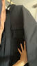 太平鸟男装羽绒服冬季宽松休闲质感百搭工装 黑色1（阔型) L  实拍图