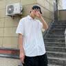 GENIOLAMODE森马集团短袖衬衫男纯色简约基础款夏季薄款青年学生百搭上衣服 实拍图