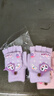 三丽鸥儿童手套新款女童卡通保暖加厚学生写字半指翻盖手套女孩 粉+紫【6-12岁】 实拍图