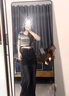 NEW OR MODE高街美式牛仔裤男港风复古潮牌设计感春秋季情侣休闲直筒阔腿裤子 黑色 XL 【建议140-155斤】 实拍图