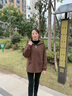 诺婔妈妈春装毛呢外套2025新款中老年女装春秋大码宽松针织开衫上衣服 咖色 L （推荐90-105斤） 实拍图