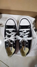 匡威（Converse）官方All Star经典帆布男女低帮休闲运动鞋黑色101001 101001/黑色 37.5 实拍图