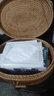 半物生活 藤编手提篮 手工编织户外野餐篮子菜篮花篮采摘篮鸡蛋竹篮礼品篮客厅收纳储物筐水果篮面包篮田园 带盖椭圆手提篮 实拍图