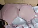 欧诗倩无痕内衣女小胸聚拢加厚美背胸罩收副乳调整型显大无钢圈文胸罩 豆沙色（单件） L 36/80(AB通杯厚约3CM) 实拍图