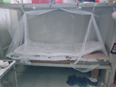华思美大学生蚊帐寝室宿舍单人上铺下铺通用男女上下床家用双人床拉链款 拉锁款白色1.6高 1.0m（3.3英尺）床 实拍图