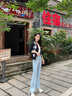 OLDER SEA浅色微喇牛仔裤女小个子2025牛仔裤夏季女高腰显瘦喇叭马蹄裤子女 浅蓝色 S 建议89-98斤 实拍图